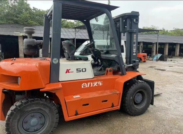 Lift Height 3 Meters Used Industrial Forklifts  5 Ton  High Efficiency