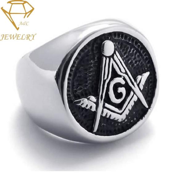 316L Stainless Steel Vintage Silver Signet Ring