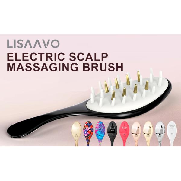 Red LED Hair Growth Therapy Comb 650nm EMS Vibration Hair Brush