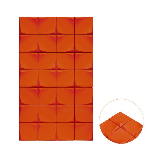 Tactile 3D Geometric PVC Membrane Film Kitchen Cabinet PVC Wrap Custom Color