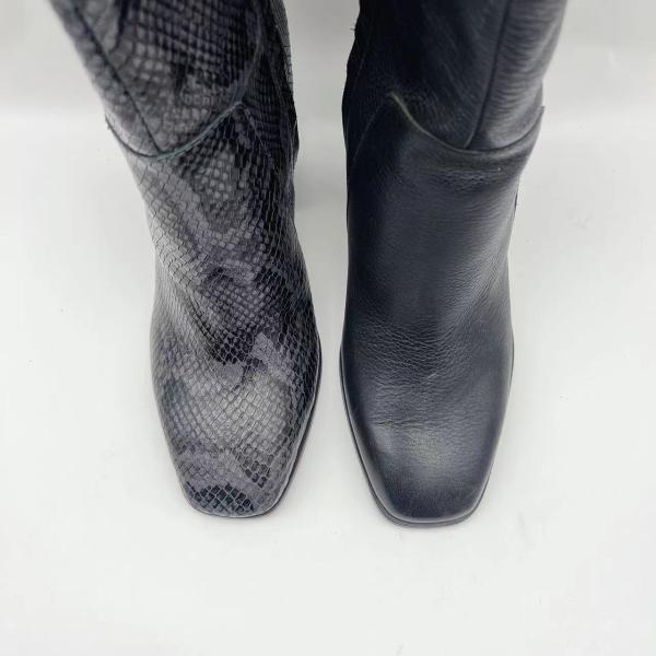 Luxury Women'S Round Toe Ankle Boots High Heel With Soft Embroidery Stitching