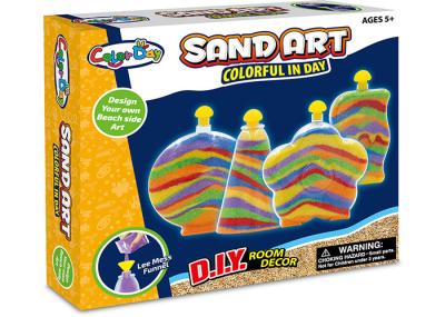 Colorful Glitter Sand Arts And Crafts Toys For Kids Age 5 W / 4 Bottles