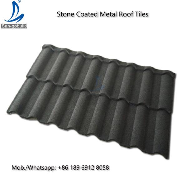 Kenya Metro / Decras Roof Tile / Stone Coated Aluminum Zinc Steel Roofing Sheet  Stone Coated Steel Roofing Materials Me