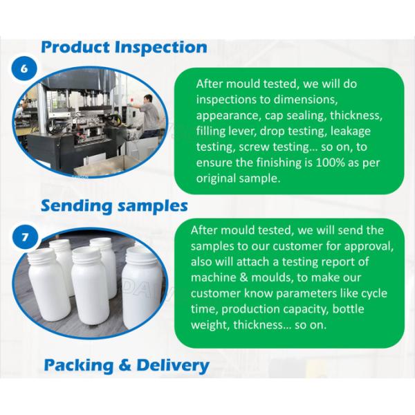 Linha automática de moldagem de garrafas de óculos de plástico PP PC