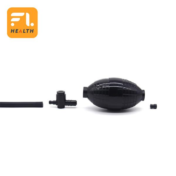 Black Environmental Protection Air Puffer Bulb , OEM Orders Rubber Air Blower