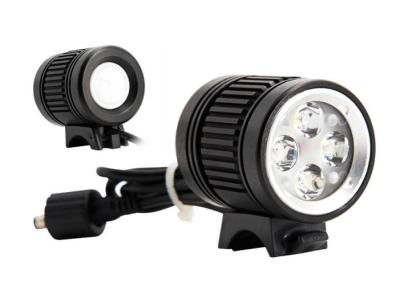 4 White LED Bicycle Head Light Aluminium Alloy Head Light with USB Rechargeable
