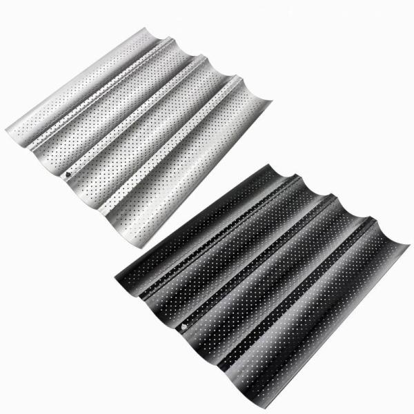 600x400 Aluminium Baking Tray 800X600 18X26 Inch Baguette Bread Baking Tray Commercial Nonstick