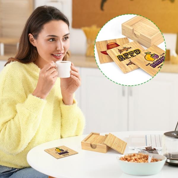 Coupe de thé en bois sur mesure avec support