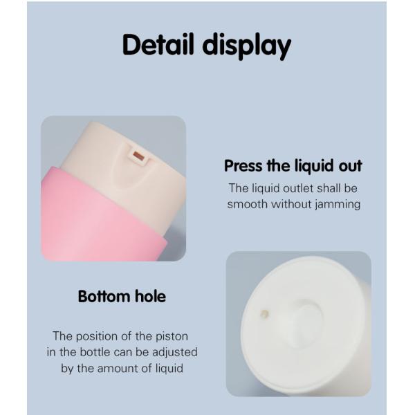 Бутылки 30ML и 50ML насоса PP роторные меняемые безвоздушные