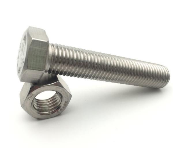 SS316 A4 70 Din 933 Stainless Steel Hex Head Bolt 8x30