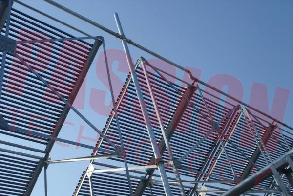 100 Tubes Evacuated Tube Collector , Solar Heat Collector For Large Heating Project