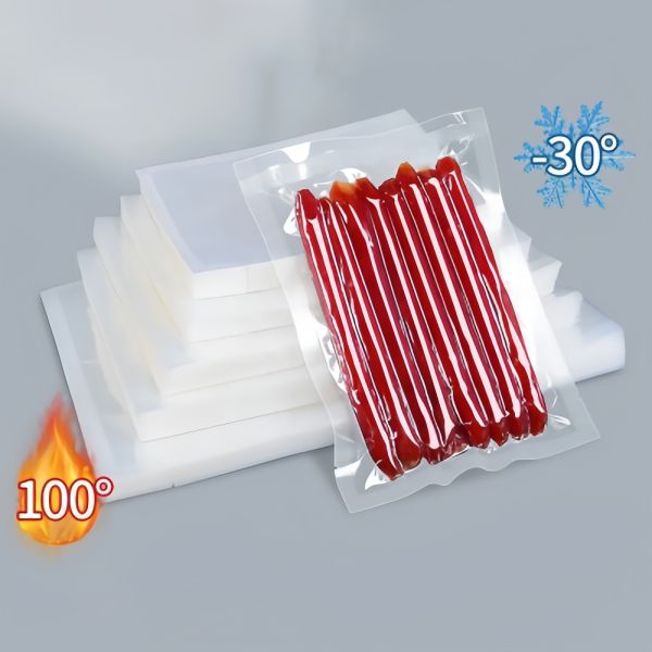 Clear Vacuum Food Bag Nylon PE PA PP Moisture Proof Remade Pouch For Storage