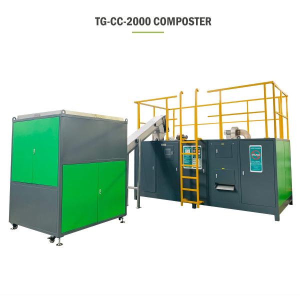 Microbial Fermentation Commercial Composting Machine 380V Food Waste Disposer Machine