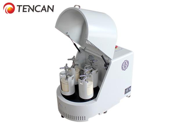 4 Mill Jars Vertical Laboratory Ball Mill Semi - Circle Round Shape Micron Powder Milling Use