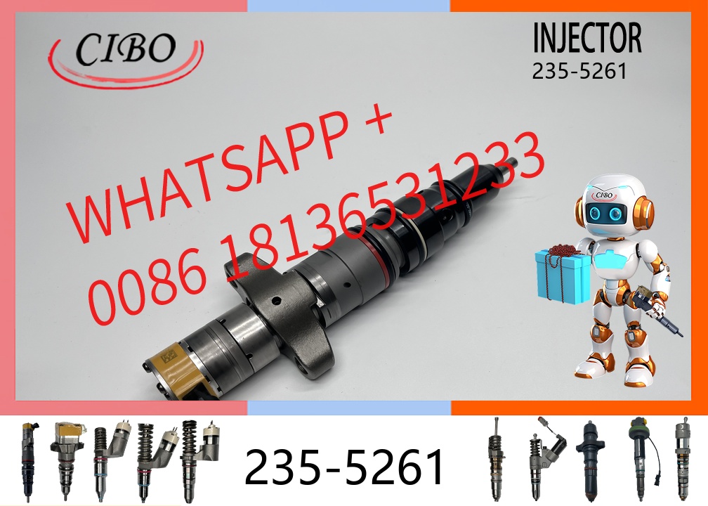 original 235-5261 Common Rail Fuel Injector for C7 C9 Engine Excavator Parts Mechanical Diesel Injector Assembly 20R-9433 Replacement for OEM Injector original new injector