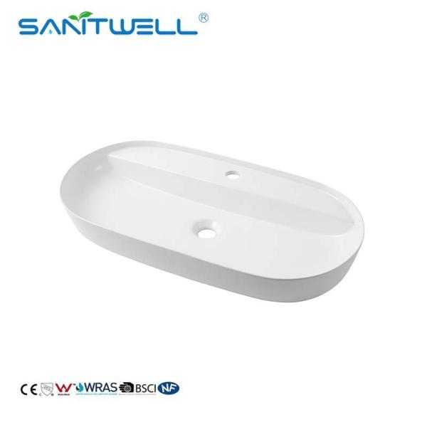 Factory Direct Supply AB8473 Above Counter Sink Matt White Vessel Wash Hand Basin For Bathroom