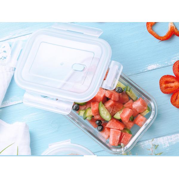 Ясный пищевой контейнер 410ml BPA свободный течебезопасный стеклянный