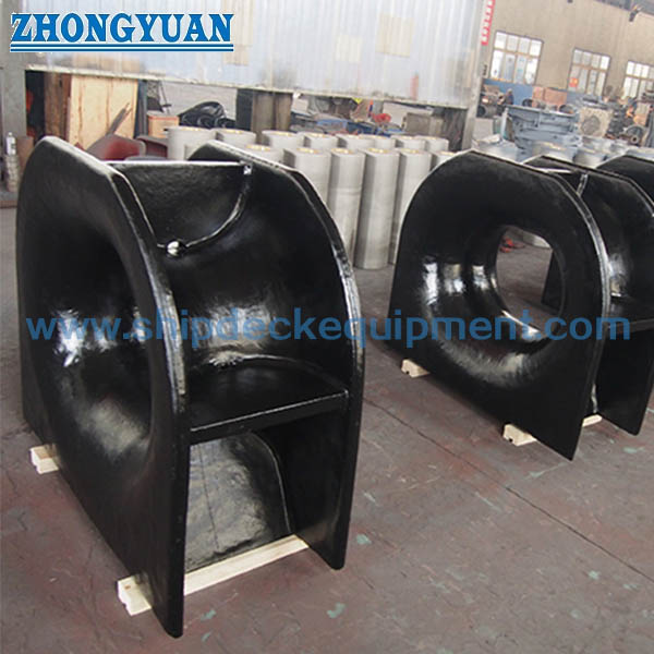 JIS F 2005-1975 Deck Mounted Casting Steel Close Type Ship Mooring Chock Ship Mooring Equipment