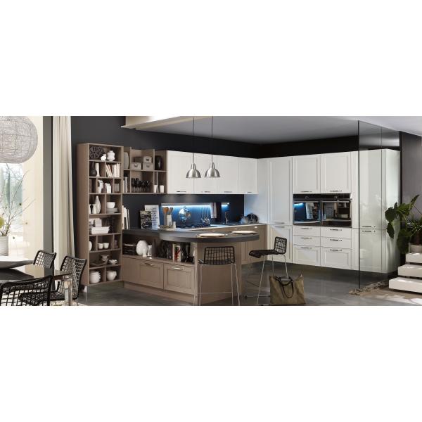 80CM Microwave Inside Island Modern European Style Kitchen Cabinets
