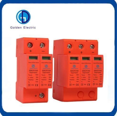 2P/3P Protector solar fotovoltaico contra sobretensões de corrente contínua para sistema fotovoltaico 500V 1000V 1200V 1500V IP20