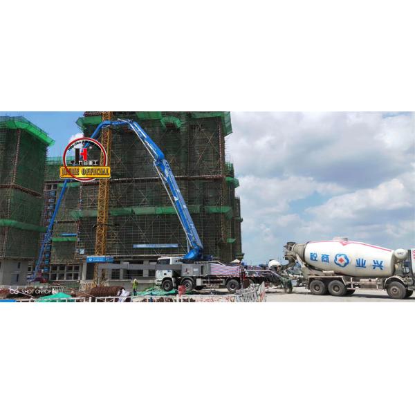 JH Brand Large Concrete Pumps With Boom 63m Truck Mounted Concrete Pump Truck