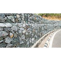 100mmx120mm Maillage en fer 3d Gabion Boîte de pierre pour le jardin chaud plongée galvanisée Gabion Maillage