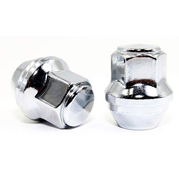 19mm Hex Acura Car Accessories / Chrome Large Acorn Seat Lug Nuts 12x1.5mm