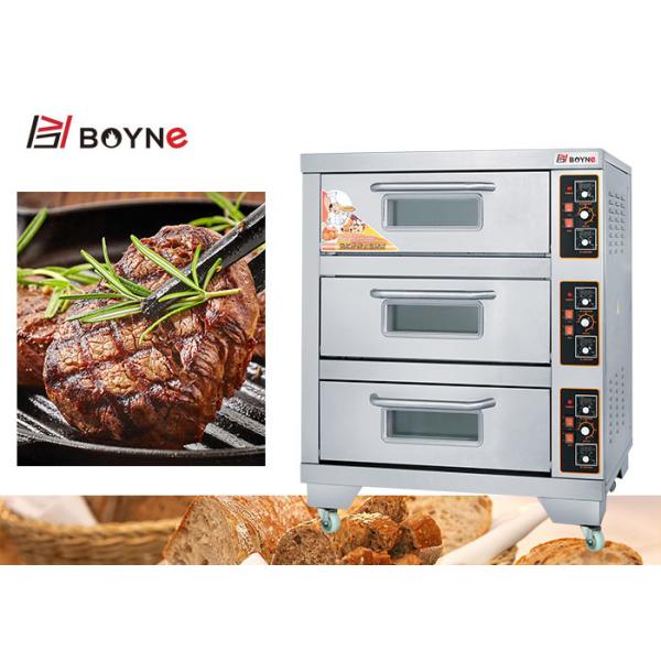 Электрическая коммерчески печь нержавеющей стали емкости палубы печи 3 палубы пекарни