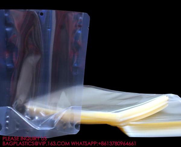Bottom Gusset Retort Pouch For Meat Vegetable Soup Packaging Bag Canned Fish Fast Food