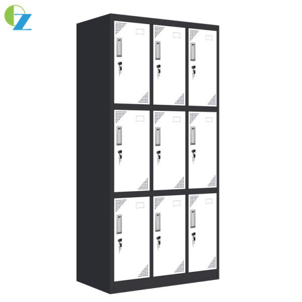 Abajo golpeada altura colorida del gabinete 1850m m del armario del metal de la cerradura de la leva