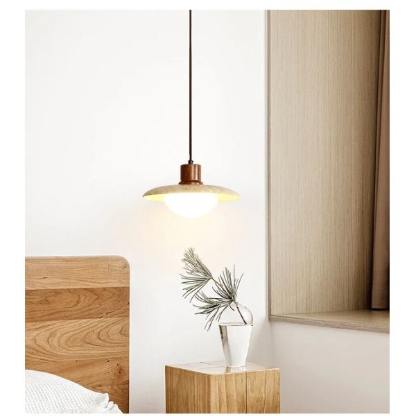 Wabi Sabi Pendant Light Designer Retro Stone Light Bedroom Bedside Dining Lights（WH-AP-676）