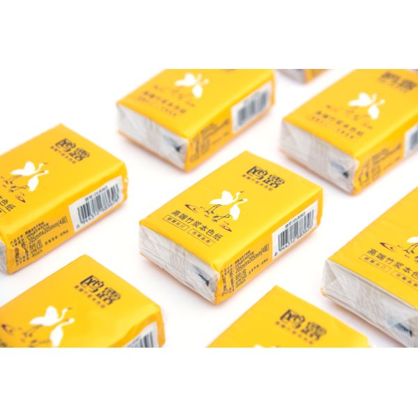 OULU Paper 32 Sheets Per Pack Unbleached Bamboo Small Pack Pocket  Facial Face Tissue Paper