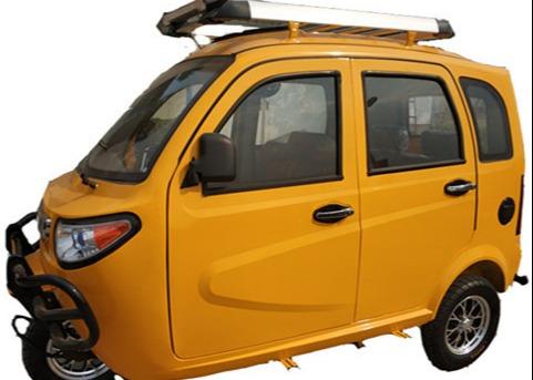 12V Covered 65kM/H Gas Powered Tricycles For Adults
