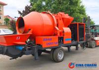 Pompe diesel de mélangeur concret de capacité élevée 40m3/H pour le deuxième remplissage de courrier