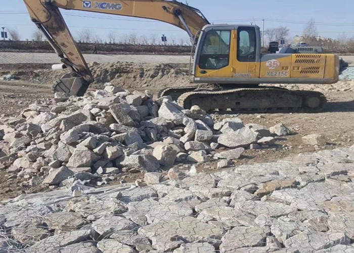 2.7mm гальванизированный извив корзин загородки Gabion провода двойной