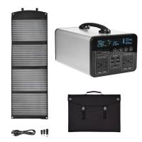 Gerador solar portátil exterior Kit Built In MPPT do acampamento 1200WH 120W