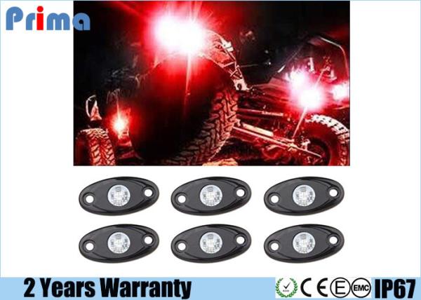 Red Led Rock Lights Jeep Suv Vehicles Undergrand lights Waterproof IP68