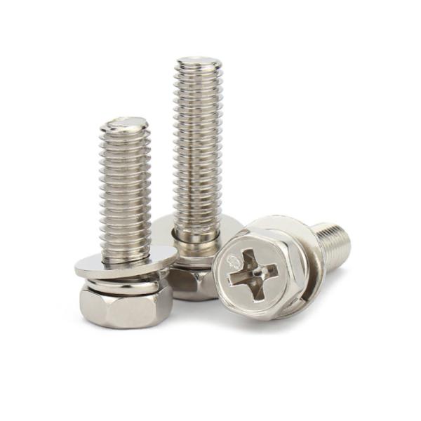 SS2205 2507 parafusos hexadecimais com porcas e lavadoras UNC UNF parafusos hexadecimais de aço inoxidável de fio fino