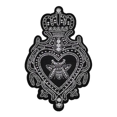 Metallic Logo Bee Embroidery Patch , Custom Woven Badges Personalised