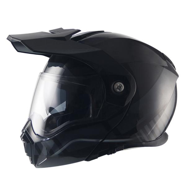 Double Visor Custom Black Dot Flip Up Motorcycle Helmet for Replacement/Repair Needs