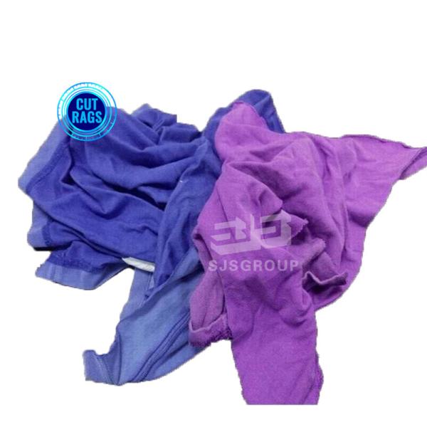 Wholesale Colored Mixing Wiping Machine Cloth all cotton Colored industrial cleaning cloth rags