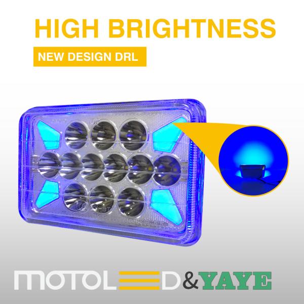 575*350*295 mm YAYE CG125 DC12V Bougie de phare LED de moto avec DRL / signal de virage