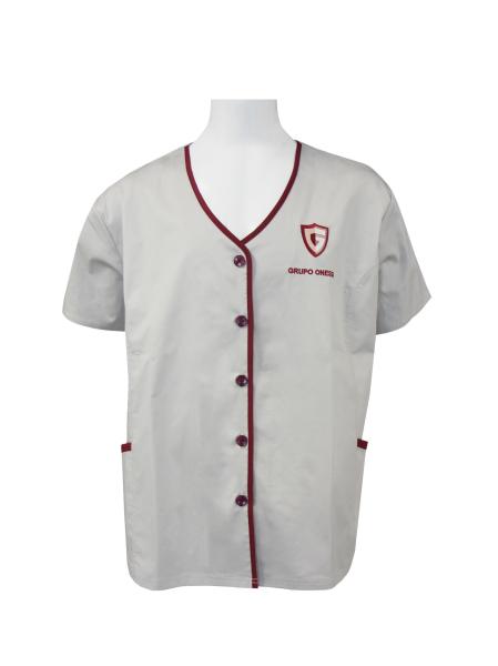 160 GSM 65% Polyester 35% Cotton Women Medical Uniform Scrubs Anti Stain Anti-oil Waterproof