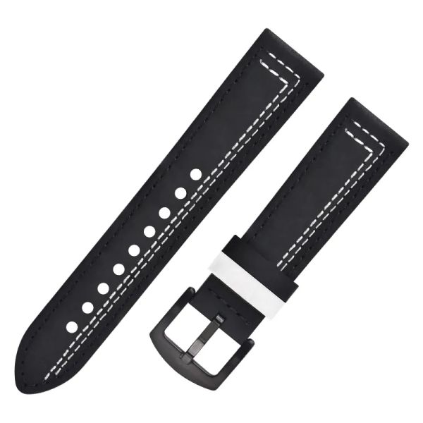 Waterproof Crazy Horse Men's Leather Watch Strap