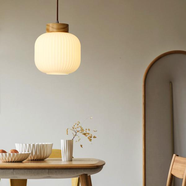 Japanese Retro Bedroom Lamp Chinese Wooden Pendant Light(WH-AP-600)