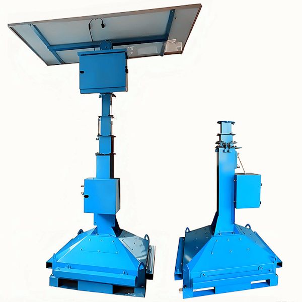 Corrosion Resistant Solar Mobile Light Tower 90° Manual Lifting Flexible Installation Outdoor Light Tower