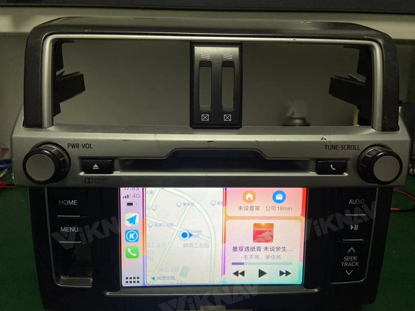 Viknav Linux System OEM Car For Toyota 4Runner Aisin 2014-2017 Улучшить коробку декодера Мультимедийный беспроводный CarPlay