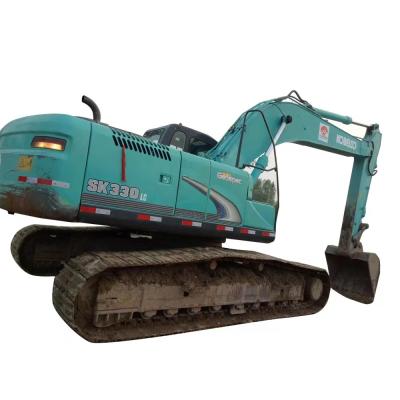 Original Used Kobelco SK330 Hydraulic Excavator 184kw Rated Power