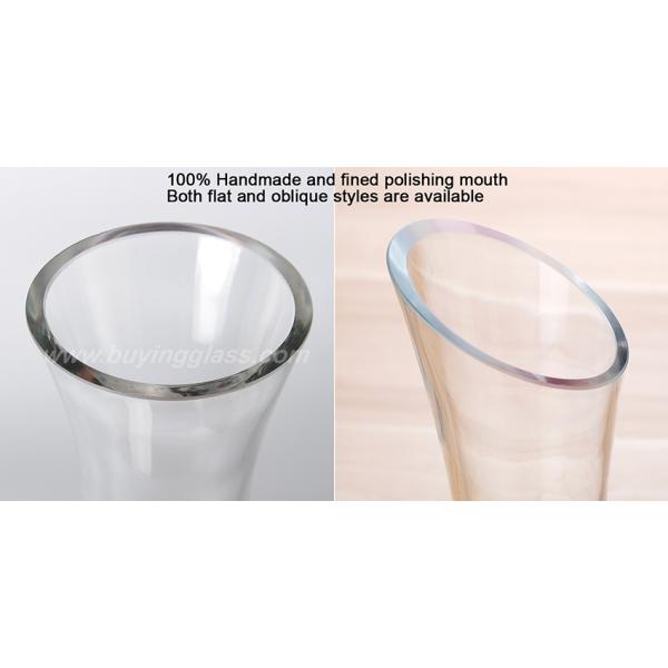 Oblique Mouth 53oz Luxury Wine Decanter Slanted Spout For Drip Free Pouring