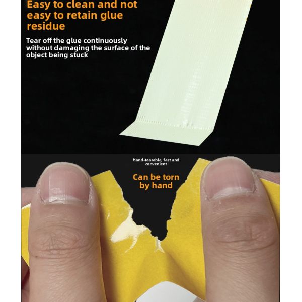 Yellow Paper Double-Sided Cloth Tape Super Strong Acrylic Adhesion 5CM Grid Cloth with High No Trace Double-Sided Feature
